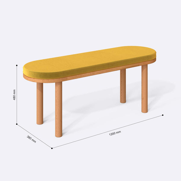 Shiv Bench – 47" x 15" (120 x 38 cm)