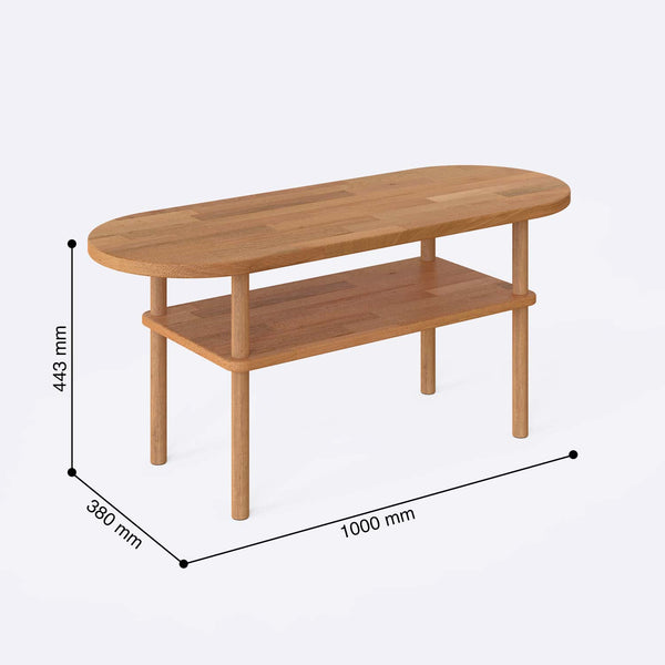 Reni Coffee Table – 39" x 15" (100 x 38 cm)