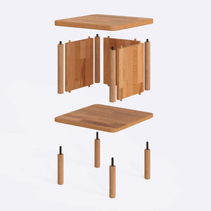 Eona Bedside Table – 15" x 15" (38 x 38 cm)