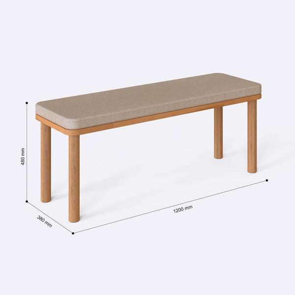 Dorrin Bench – 47" x 15" (120 x 38 cm)