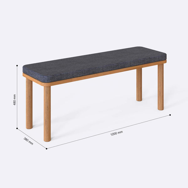 Dorrin Bench – 47" x 15" (120 x 38 cm)
