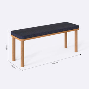 Dorrin Bench – 47" x 15" (120 x 38 cm)