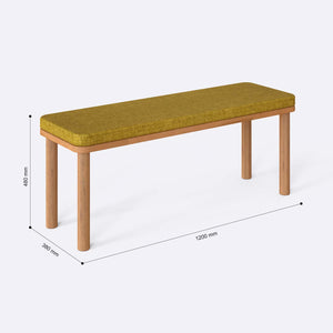 Dorrin Bench – 47" x 15" (120 x 38 cm)