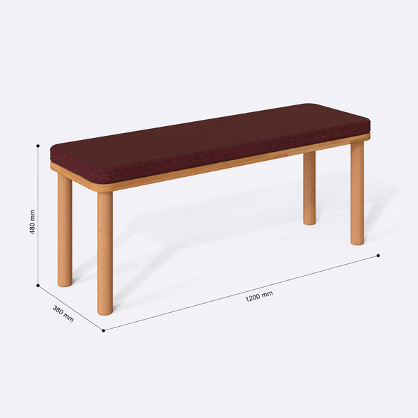 Dorrin Bench – 47" x 15" (120 x 38 cm)