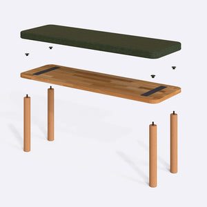 Dorrin Bench – 47" x 15" (120 x 38 cm)