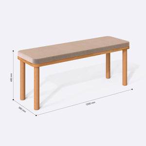 Dorrin Bench – 47" x 15" (120 x 38 cm)