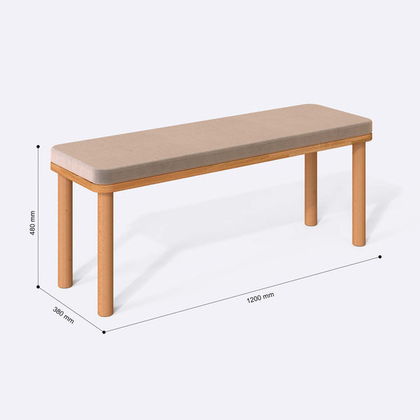 Dorrin Bench – 47" x 15" (120 x 38 cm)