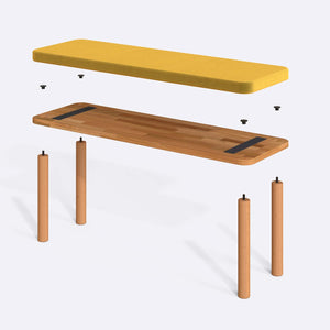 Dorrin Bench – 47" x 15" (120 x 38 cm)