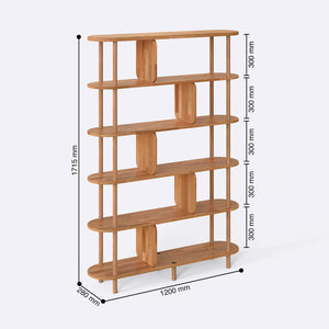 Bely 6 Bookcase – 47" x 11" (120 x 28 cm)