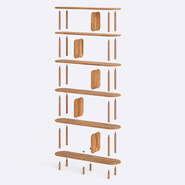 Bely 6 Bookcase – 47" x 11" (120 x 28 cm)