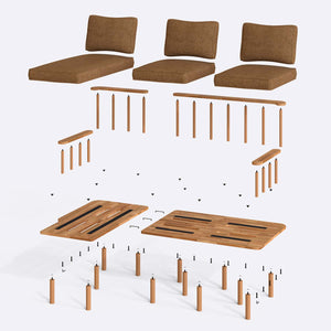 Lore Two Seat with Right Chaise