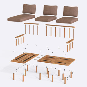 Lore Two Seat with Right Chaise