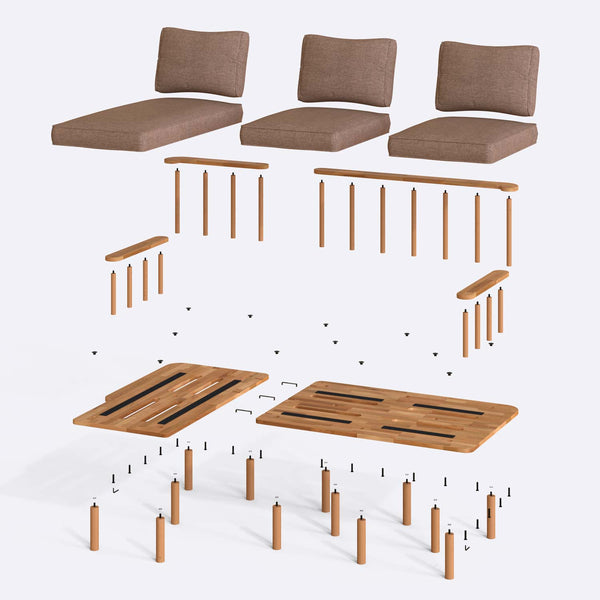 Lore Two Seat with Right Chaise