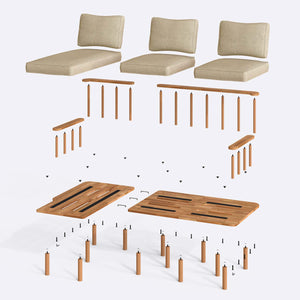 Lore Two Seat with Right Chaise