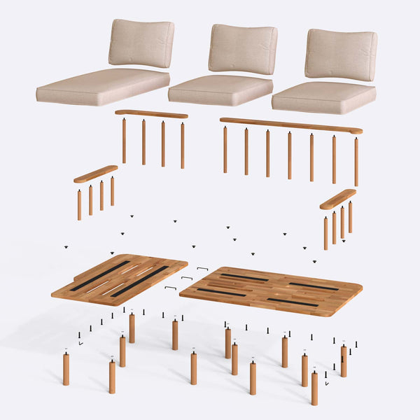 Lore Two Seat with Right Chaise