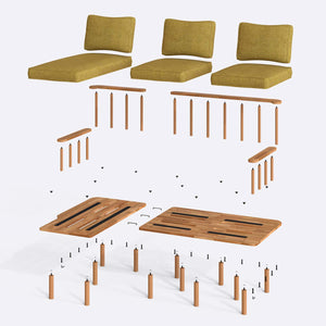 Lore Two Seat with Right Chaise