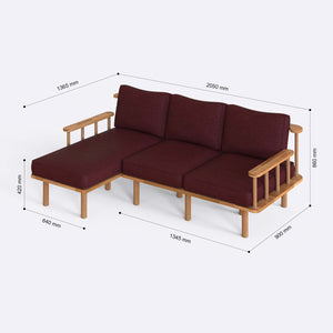 Lore Two Seat with Right Chaise
