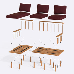 Lore Two Seat with Right Chaise