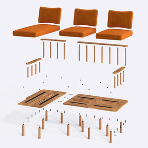 Lore Two Seat with Right Chaise