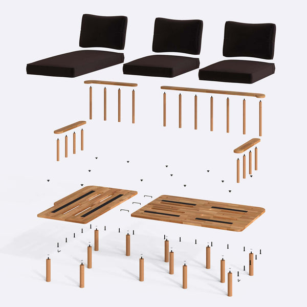 Lore Two Seat with Right Chaise