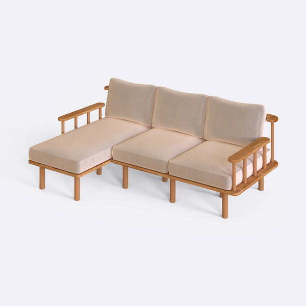 Lore Two Seat with Right Chaise