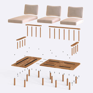 Lore Two Seat with Right Chaise