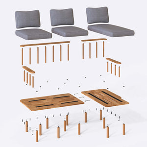 Lore Two Seat with Left Chaise