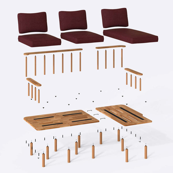 Lore Two Seat with Left Chaise