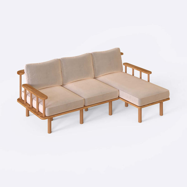 Lore Two Seat with Left Chaise