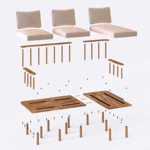 Lore Two Seat with Left Chaise