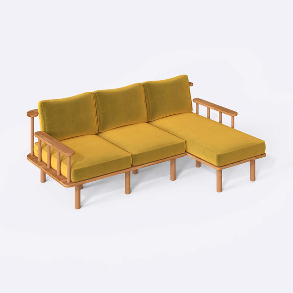 Lore Two Seat with Left Chaise