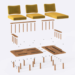 Lore Two Seat with Left Chaise