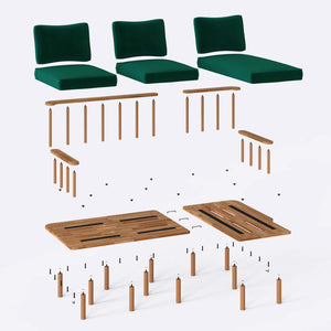 Lore Two Seat with Left Chaise