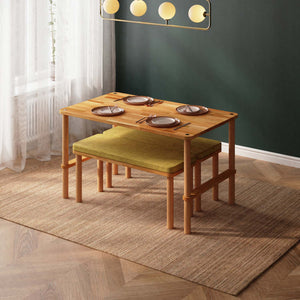 Reva Dining Table and Bench Set – 51" x 31" (130 x 78 cm)