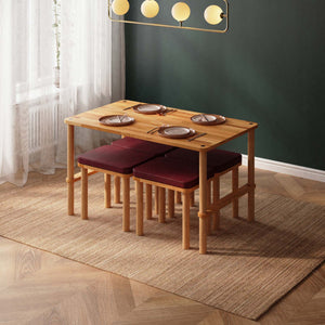 Reva Dining Table and Stool Set – 51" x 31" (130 x 78 cm)