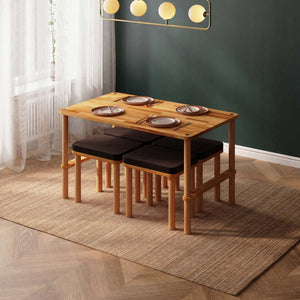 Reva Dining Table and Stool Set – 51" x 31" (130 x 78 cm)