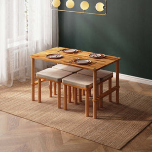 Reva Dining Table and Stool Set – 51" x 31" (130 x 78 cm)
