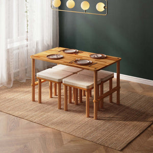 Reva Dining Table and Stool Set – 51" x 31" (130 x 78 cm)