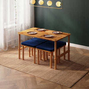 Reva Dining Table and Stool Set – 51" x 31" (130 x 78 cm)