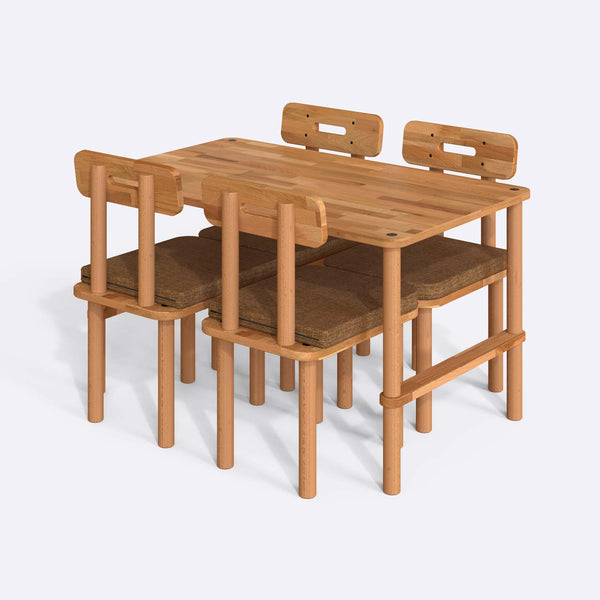 Reva Dining Table and Chair Set – 51" x 31" (130 x 78 cm)