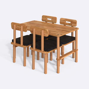 Reva Dining Table and Chair Set – 51" x 31" (130 x 78 cm)