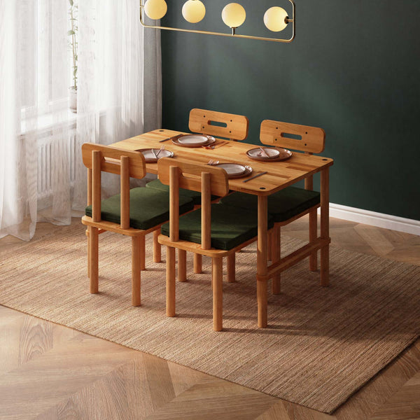 Reva Dining Table and Chair Set – 51" x 31" (130 x 78 cm)