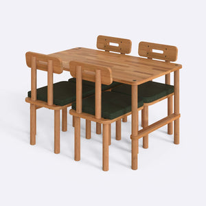 Reva Dining Table and Chair Set – 51" x 31" (130 x 78 cm)