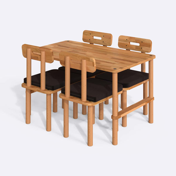 Reva Dining Table and Chair Set – 51" x 31" (130 x 78 cm)