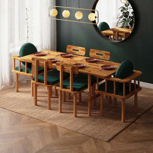Lugh Dining Table and Chair Set – 75" x 31" (190 x 78 cm)
