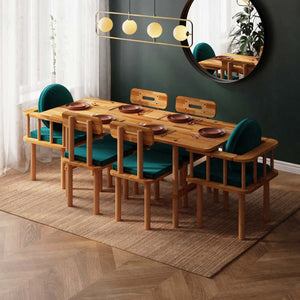 Lugh Dining Table and Chair Set – 75" x 31" (190 x 78 cm)