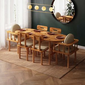 Agna Dining Table and Chair Set – 75" x 31" (190 x 78 cm)