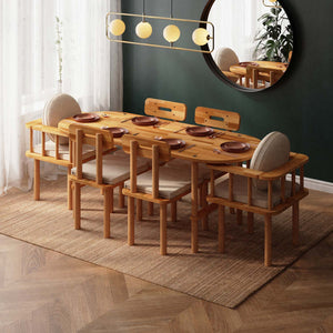 Agna Dining Table and Chair Set – 75" x 31" (190 x 78 cm)