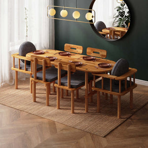 Agna Dining Table and Chair Set – 75" x 31" (190 x 78 cm)