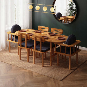 Agna Dining Table and Chair Set – 75" x 31" (190 x 78 cm)